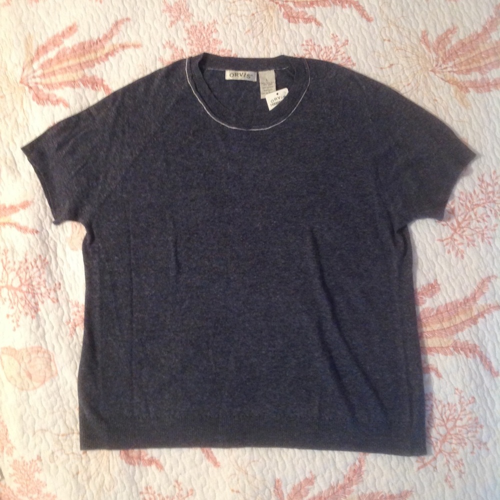 ORVIS Silk/Linen Sweater Tee